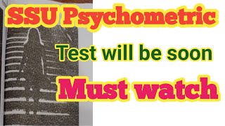 psychometric test SSU ssupolice pictureastory ssusindhpolice history [upl. by Ellemaj402]