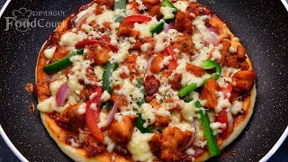 No Oven Chicken Pizza Chicken Pizza on Pan Chicken Pizza Recipe [upl. by Esteban]