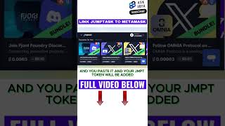 Add Jumptask to Metamask  Connect Jumptask Wallet to Metamask connectwallet jumptask metamask [upl. by Orola]