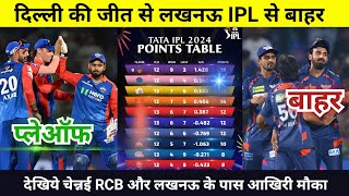 IPL Points Table 2024 Today 15 May  CSK RCB after match points table  IPL 2024 [upl. by Alcine]