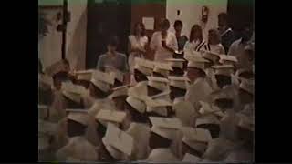 1987 Cheraw High School Graduation  Singing quotCheraw Highquot [upl. by Assirak]