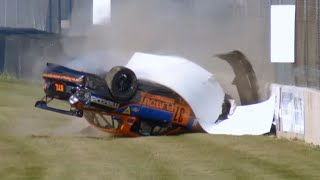 SCCA National STL 2024  Road America Race  Mills Crash Flip [upl. by Eanore385]