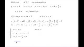 Linear dependence four vectors spanned by three [upl. by Viviane610]