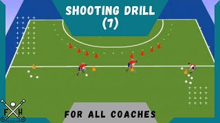 FIELD HOCKEY SHOOTING DRILL 7 for all COACHES [upl. by Leuqer]