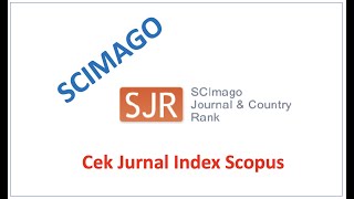 Penelusuran awal jurnal terindex scopus melalui scimago SJR [upl. by Rodgiva60]