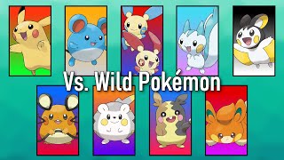 Pokémon Music  All Wild Pokémon Battle Themes from the Core Series All Versions [upl. by Den]