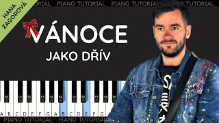 Marek Ztracený amp Hana Zagorová  Vánoce jako dřív piano tutorial  jak hrát  klavír  akordy [upl. by Acimat]