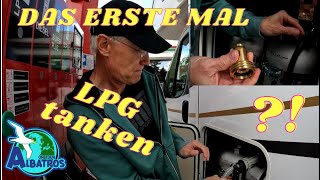 LPG Tanken für Norwegen  Das erste Mal  Festgastankflaschen  Eura Mobil Activa One 690 HB [upl. by Brinkema]