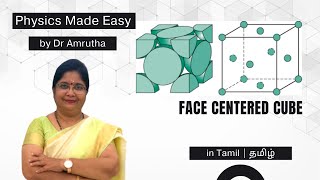 Face Centered Cubic Structure in Tamil [upl. by Rossi]