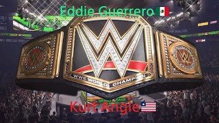 Eddie Guerrero vs Kurt Angle match storico sfida tra campioni [upl. by Otaner]