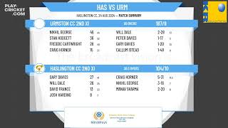 Haslington CC 2nd XI v Urmston CC 2nd XI [upl. by Kopple]