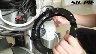 How to Install 7 inch Round Headlight Mounting Bracket for Harley ChromeBlack [upl. by Biron]