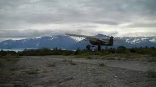 Green Oratex Carbon Cub Kitplane in Alaska [upl. by Dorcia163]