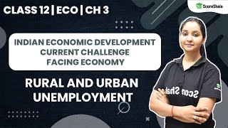 Rural and Urban Unemployment In India  Indian Economic Development  Class 12 Economics [upl. by Cha]