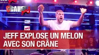 Jeff explose un melon avec son crâne  CCauet sur NRJ [upl. by Nytsirk]