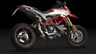 Exan XBlack Oval muffler for Ducati Hypermotard 939 [upl. by Goldfarb]