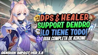 GUIA COMPLETA DE KOKOMI La Mejor Build para Kokomi Artefactos Armas y Equipos  Genshin Impact [upl. by Tanitansy]