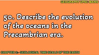 350 Evolution of the Oceans in the Precambrian Era  Early Earth Oceans [upl. by Ateuqahs]