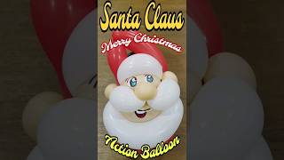 Santa Balloon Twisting santaclaus merrychristmas balloonanimals shortvideos 聖誕節 [upl. by Anaili291]