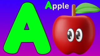 Phonics Song  Lets Learn ABC Phonics  A For Apple  ABC Alphabet Songs with Sounds for Children [upl. by Esirahc]