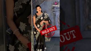 Black Organza Sarees from Mugdha Bengaluru  WhatsApp 91  7993 710 111 [upl. by Adrianna]