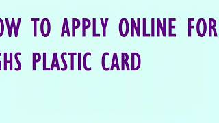 Apply online for CGHS plastic card [upl. by Morel]