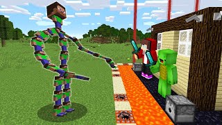 Giant Steve vs Security House  Minecraft [upl. by Kcirderf]