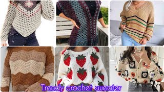 Crochet sweaterstrending winter wearing [upl. by Orvah899]