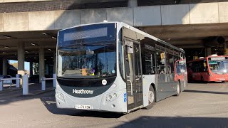 Buses at Heathrow Terminal 5 October 2024 [upl. by Patten966]