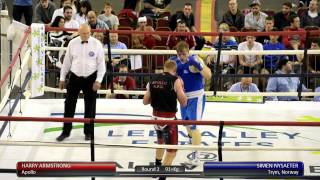 Haringey Box Cup SF  Harry Armstrong v Simen Nysaeter [upl. by Robinette]