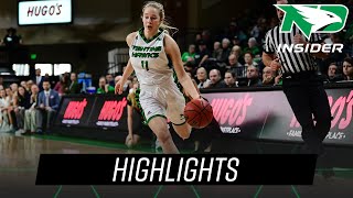 North Dakota Womens Basketball  Highlights vs South Dakota State  22020 [upl. by Ober]