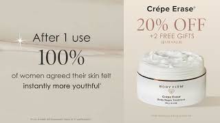 Up to 72 Hours of Hydration Skin Thanks to Crepe Erase® [upl. by Ruenhs]