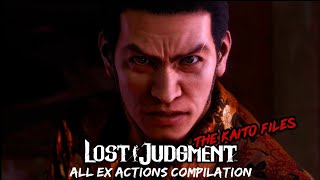 Lost Judgment The Kaito Files DLC  All EX Actions Compilation [upl. by Ehr911]