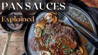 French pan sauces explained plus demonstration on how to make a madeira wine steak sauce [upl. by Maharg]