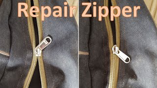 Howto repair a zipper that doesnt close properly Life Hack 2 [upl. by Daj]