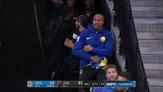 David West Gets Technical Foul While Riding Bike in Tunnel vs Spurs  Game 4  2018 NBA Playoffs [upl. by Yecaj]