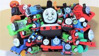 Thomas amp Friends Many toys come out of the box Percy James Trackmaster RiChannel [upl. by Nowell]