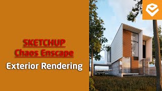 Enscape 4 For SketchUp  028 Realistic Exterior Sunset Rendering Full Tutorial [upl. by Ygief19]