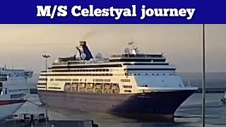 cruise ship MS Celestyal journey leaving Heraklion [upl. by Ricarda]