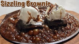 Sizzling Brownie  Sizzling Brownie with Ice Cream  Sizzler Chocolate Dessert  सिज़लिंग ब्राउनी [upl. by Jermaine538]