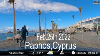 PaphosCyprus  Tomb of the Kings road to Paphos Harbour  Feb25th 2022  4k Drive 🇨🇾 🚗 [upl. by Ikkir96]