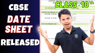 CBSE CLASS 10th DATESHEET Released  Good News Class 10  Big Update [upl. by Tayib]