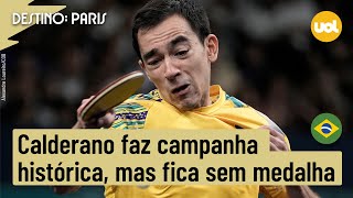 OLIMPÍADAS 2024 HUGO CALDERANO FAZ CAMPANHA HISTÓRICA MAS PERDE PARA FRANCÊS E FICA SEM MEDALHA [upl. by Groos82]