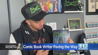 Black comic book creator is leading the way for local artists [upl. by Kcirderfla]