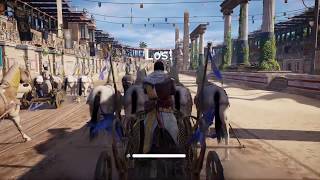 Assassins Creed Origins  Hippodrome Horse Racing Gameplay Ben Hur Trophy [upl. by Schiro]