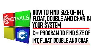 C Program to Find Size of int float double and char  Size of Variables in C [upl. by Idoux529]