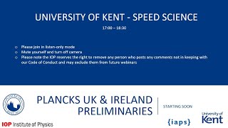 PLANCKS 200221 Speed Science [upl. by Enerod167]