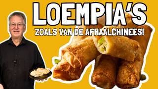 Hoe maak je loempias zoals van de afhaalchinees kip loempia recept [upl. by Donald]