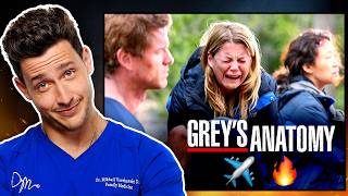 Doctor Reacts To Grey’s Anatomy Plane Crash Episode [upl. by Devonne]