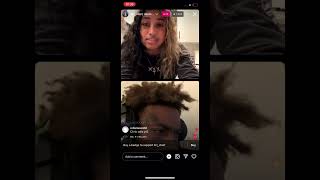 Davine Jay vs bri chief fight on ig live shorts couple [upl. by Monagan]